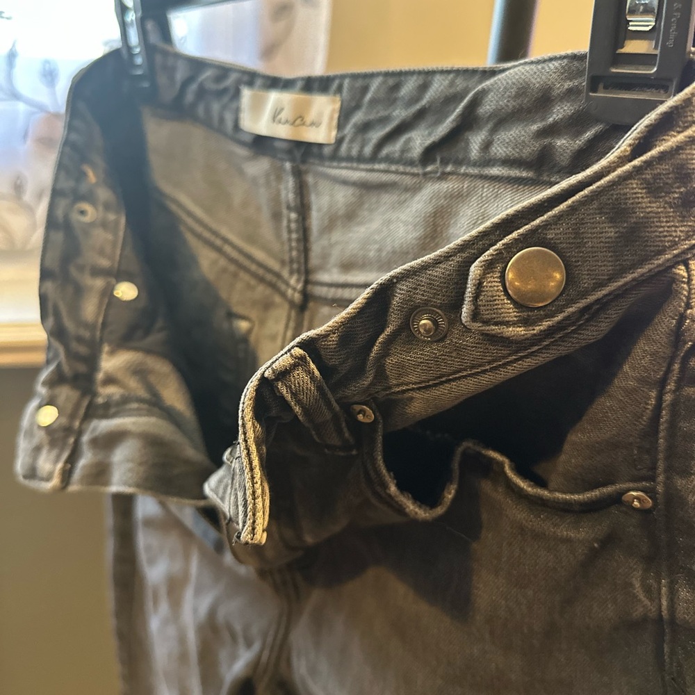 Black KanCan Jeans with Button Detail